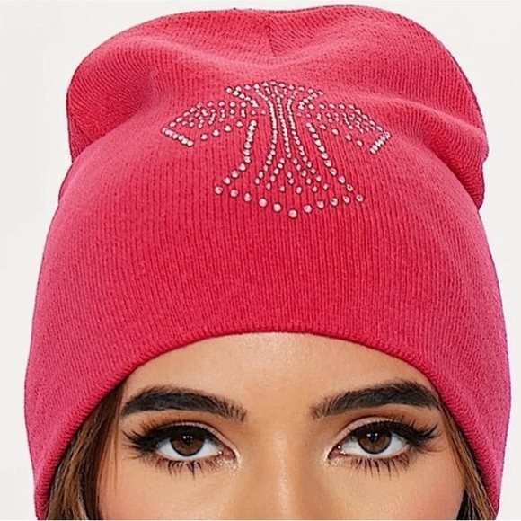 🤘🏽🎸💕 NWT Chrome Cross Beanie 💕🎸🤘🏽 - Picture 3 of 3